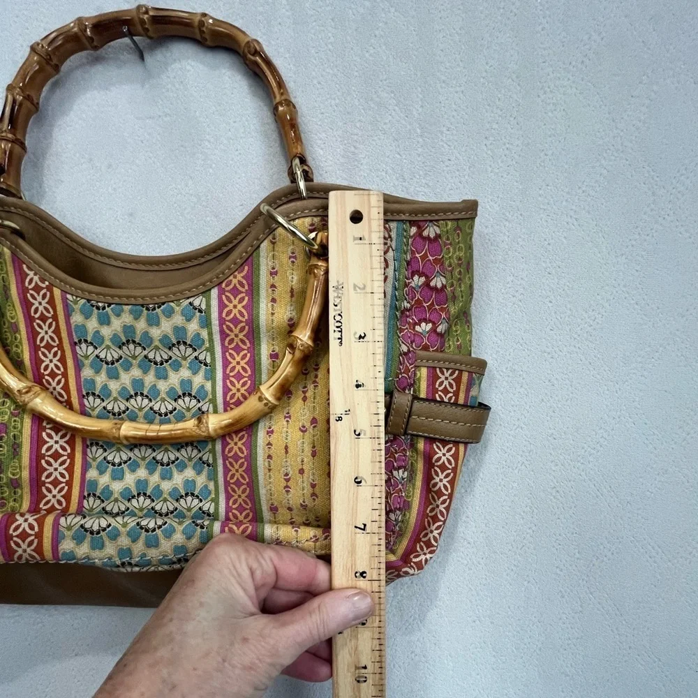 Relic Cane Handle boho Patchwork Colorful Summer Hobo Bag Summer
